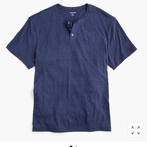 J Crew Triblend Shortsleeved Henley, NWT